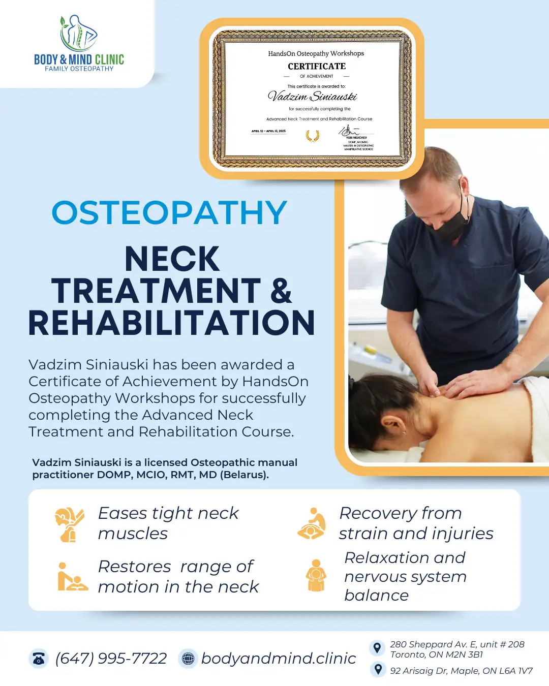 Body & Mind Neck Treatment and Rehabilitation Osteo Neck Treatment and Rehabilitation