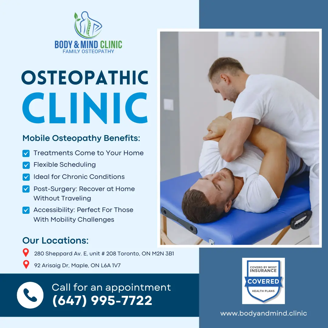 Body & Mind Osteopathic Clinic Mobile Osteopathy Mobile Osteopathy in Toronto Greater Area